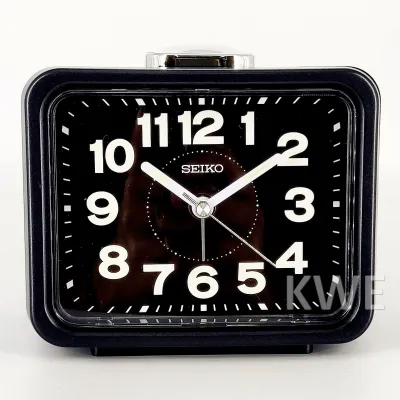 100% ORIGINAL SEIKO Quiet Sweep Lumibrite Analogue Bell Alarm Clock QHK062 [Jam Loceng Kuat]