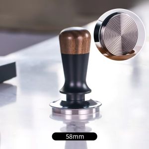 METALIX 58mm 53mm 51mm Espresso Tamper Stainless Steel Constant Force Coffee Impact Tamper Professional Constant Pressure Spring Loaded Coffee Tamper Home Use
