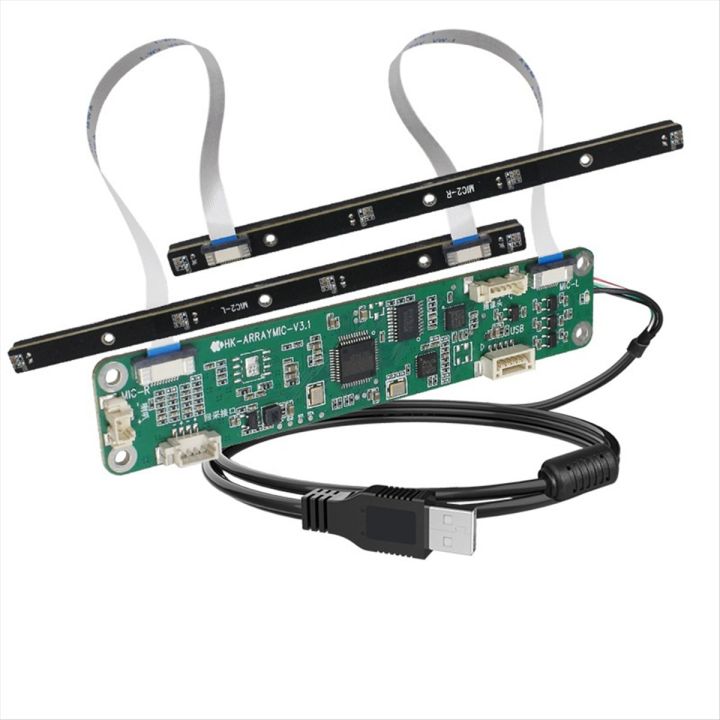 8 Array Directional Microphone Array USB Linear 180-Degree Sound Pickup ...