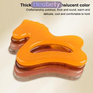 Heabety  Resin Body Gua Sha Tool Large Scraping Board Cellulite Massage Tool Lymphatic Drainage Tool For Face Back Body Shaping Massager