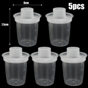 Pulchra 5Pcs Easy Travel and Outdoor Baby Milk Powder Box Food Storage Container Moisture-proof and Dust-proof Portable 80ML PP Material