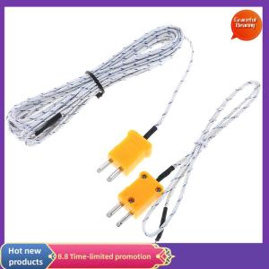 Graceful 1PC K type temperature sensor thermocouple probe cable wire 0.5/4m