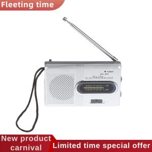 Fleeting time Portable Mini Radio Handheld AM FM Music Player Speaker Outdoor Stereo Radio with Telescopic Antenna