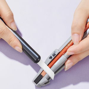 New Wooden Duckbill Eyebrow Sharpener - Machete-Style For Pencil & Trimming