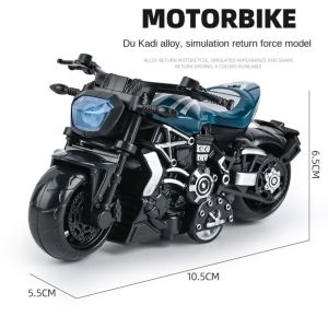 BAIN Mini Pullback Motorcycle Model Pull Back Car Alloy Simulation Locomotive Model Puzzle Game Toys Locomotive Motorbike Model Boys Toys