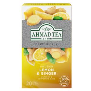 AHMAD TEA LEMON & GINGER HE ALU 20 teabags