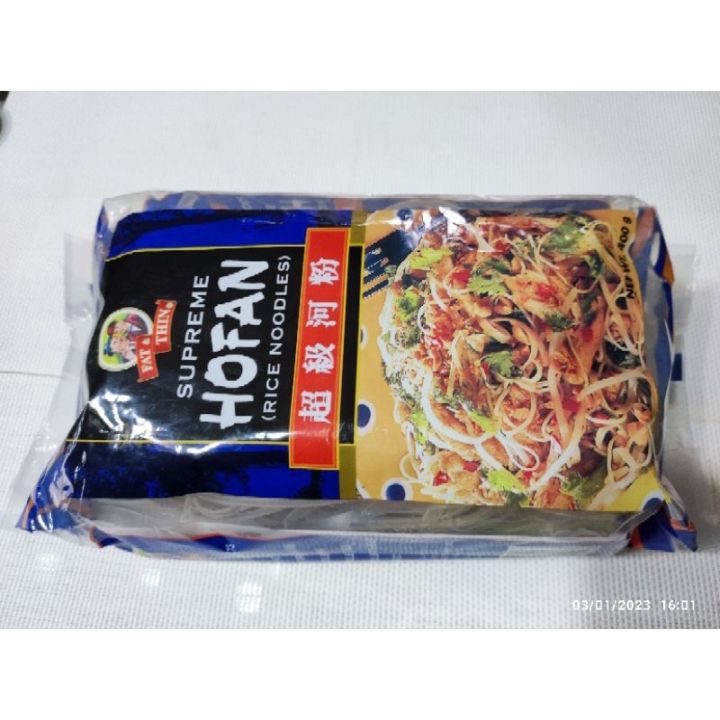 HOFAN (RICE NOODLES) 400GMS fat thin flat noodles 5mm | Lazada PH