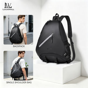 LouisWill Outdoor Chest Bag Men Women Multifunctional Hiking Bag Waterproof Crossbody Bow Bag Leisure Travel Shoulder Bag Lightweight Sports Fitness Bag Casual Camping Bag