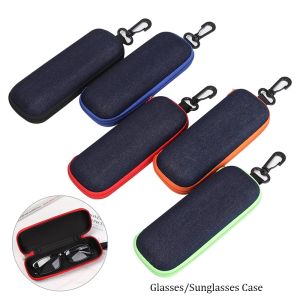 Portable Eyewear Cases Sunglasses Hard Case with Zipper Eyeglass Box Glasses Protection Box