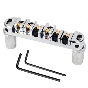 Professional Adjustable Roller Saddles Guitar Bridge Replacement 6 String Guitar Bridge for Electric Guitar Accessories