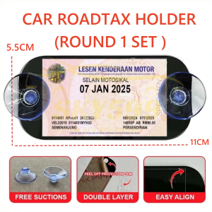 New Roadtax Holder Acrylic Color With Suction Cup 2024 Version New Size For Vellfire