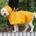 HATELI Dog Raincoat Waterproof Soft PU Breathable Dog Rain Jacket for Small Medium Large Dogs Hooded Cat Rain Coat with Transparent Cap Protect Belly Corgi Teddy Golden Retriever Shih Tzu Rain Poncho. 