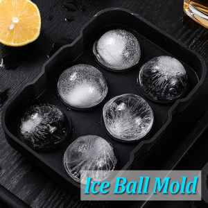 【New Arrival】Premium Silicone Ice Ball Mold / Ice Ball Maker /Spherical Ice Making Mould / Silicone Ice Cube Tray / Whiskey Cocktail Ice Box/ Sphere Ice Mold With Lid CNY Gift Present