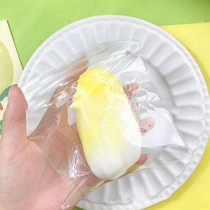 KEND Slow Rebound Cabbage Squeeze Toys Cartoon Green Vegetable Fidget Toy Cute Mini Simulation Squishy Toy Sensory Toys