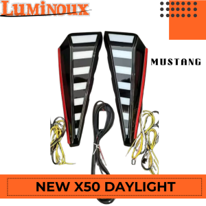NEW Proton X50 Facelift Front Daytime Running Lights Front DRL fog lamp cover light X 50 Daylight cover