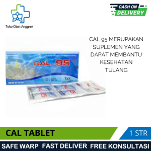 CAL 95 STRIP ISI 6 TAB / VITAMIN TULANG / MEMELIHARA KESEHATAN TULANG