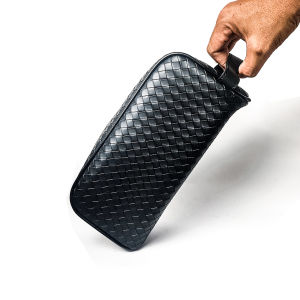 Clutch Handbag Kulit Pria BOTEGA SK 105 PU Pouch Black Formal