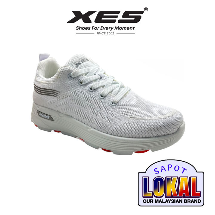 XES Men BSMCMX02 Light Weight Running Sport Sneakers White