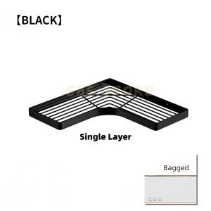 🌟SG STOCK🌟No-drill Wall-mounted Storage Rack Kitchen Bathroom Washroom Toilet Storage Thickened Stainless Steel Bathroom Triangle Rack