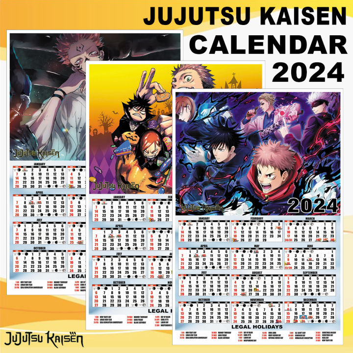 Jujutsu Kaisen 2024 Poster Calendar 