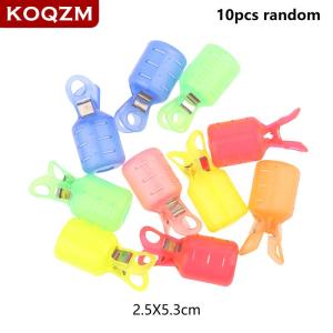 [COD] KOQZM KITCHEN 10Pcs Squid Jig Hook Protector Cover Shrimp Storage Case Buckle Tail Hook Cover Fishing Jigs Lure Safety Cap Plastic Sleeves