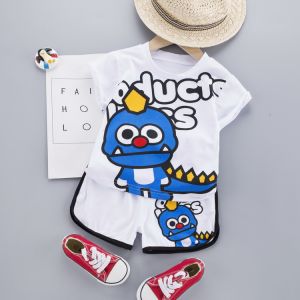 LH.Sunday เสื้อผ้าเด็ก เซ็ท2ชิ้น🎉 เสื้อยืดลายการ์ตูน+กางเกงขาสั้นคุณแม่ห้ามพลาดนะคะ🎈