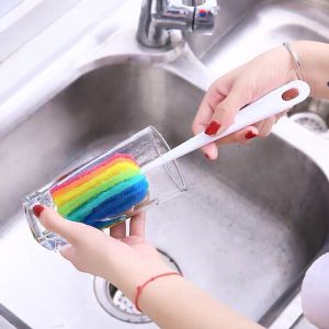 Cọ rửa bình sữa cọ rửa ly xốp 7 màu