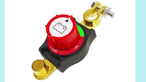Negative Battery Quick Disconnect 12V-48V Heavy Duty Top Post Terminal Switch 300A High Current On-Off Kill Switch Power Cut Master Isolator for Car Vehicle RV ATV Boat Marine Trailer