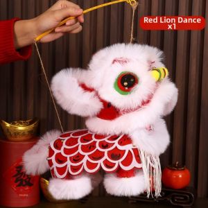 YERZ Chinese Style New Year Lion Dance Lantern DIY Assembly Traditional Handheld Lantern Lantern Craft Kit Auspicious DIY Lion Lantern New Year