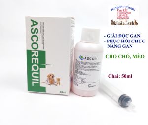 CHAI GIẢI ĐỘC GAN CẤP VÀ PHỤC HỒI CHỨC NĂNG GAN HIỆU QUẢ CHO CHÓ MÈO PET THÚ CƯNG Allcarequil Chai 50ml Bảo vệ gan