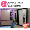 Tarikan Tanam Pintu Sliding/ Handel Tanam Pintu Sliding Kotak 128 mm / 160 mm Plastik. 