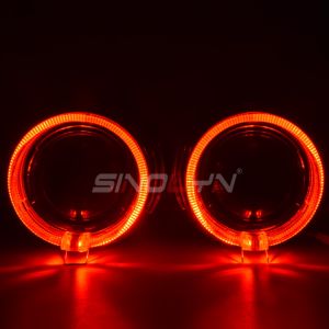 Sinolyn Angel Eyes Projectors Lenses For Headlights H4 H7 3 Inch Bi Xenon Car Lights LED DRL H1 Super Headlamp Car Accessories