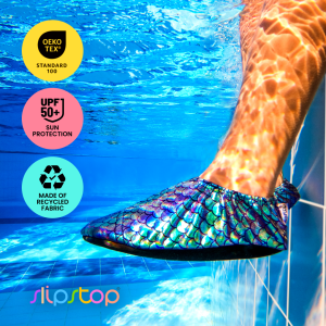 SLIPSTOP Ivy Girls Kids Water Shoes | Aqua Swim Shoes | Non-Slip Beach & Pool Swimming Shoes