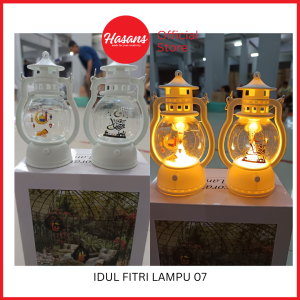 Lampu Led Ramadhan Bentuk Lentera Malam Motif Idul Fitri / Dekorasi Hiasan Lampu Led Lebaran / Idul Fitri Lampu 07