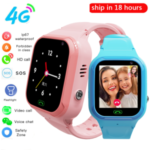 4G Smart Watch For Children IP67 Waterproof Kids Video Call SOS Smartwatch Camera WIFI LBS GPR Monitor Tracker Location Watch