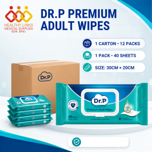 Tena Dr. P Premium Adult Wipes (1 Carton 12 Packs) / Tena Gentle Clean Adult Wipes (1 Carton 20 Packs)