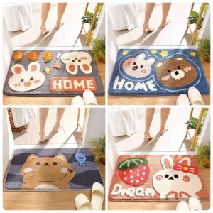 [FREESHIP 🎁] Thảm Chùi Chân Lông Cừu Thảm Lau Chân Lông Mịn Dày Đế Cao Su Chống Trơn Trượt Siêu Thấm Cao Cấp 40x60cm