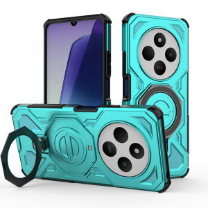 Funda For Xiaomi Poco C75 Shockproof Armor Phone Case for Pocco Poko Little C75 C 75 PocoC75 Car Magnetic Ring Holder Back Cover