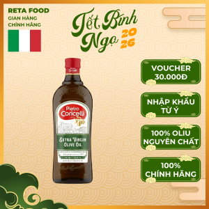 [Ưu đãi Tết] Dầu Olive Extra Virgin Pietro Coricelli 1L – Dầu Ô Liu Ép Lạnh Nguyên Chất – Dùng Salad & Sốt – Nhập Khẩu Ý