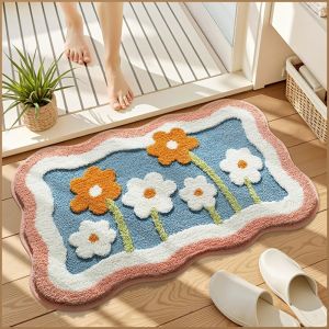 พรมปูพื้น สง่างาม พรมห้องน้ำ ครัวเรือน กันลื่น ไม่ใช่เรื่องง่ายที่จะผมร่วง ทําความสะอาดง่าย