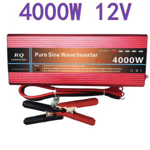 RQ 4000W อินเวอร์เตอร์เพียวซายแท้ puresinewave ตัวแปลงไฟฟ้า12V/24V inverter pure sinewave 12v to 220v ของแท้ อินเวอร์เตอร์ 24 แปลงไฟ ตัวแปลงไฟ