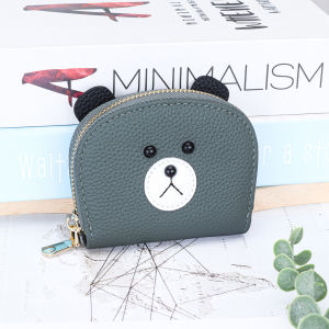 F First Layer Cowhide Organ Card Holder Womens Multi-Card Slot Large-Capacity Portable Ultra-Thin