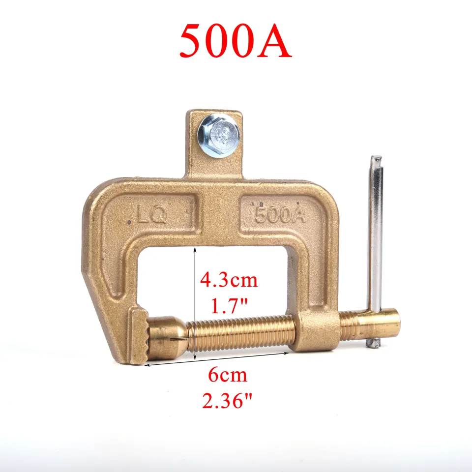 Welding Crocodile Clamp, 260/300/500a Brass A Shape Ground Welding Earth Clamp For Welding Machine (260a - View #5