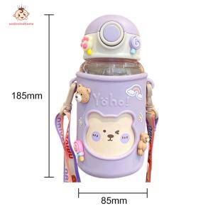 Welcomehome 620ML Kids Water Sippy Cup Portable Children s Drinkware One-button Unlocking