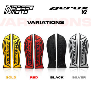 AEROX V2 CNC ALLOY ANTI-SLIP RUBBER FOOTBOARD MATTING W/ BOLTS FOR AEROX 155 V2 3190/3194 SPEEDMOTO