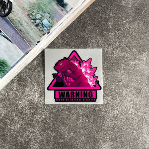 Godzilla tấm che nhãn dán cảnh báo xe máy tấm che bình gas cửa sổ xe hơi nhãn dán chống thấm nước vinyl chống trầy xước đề can phản quang thân xe cửa xe kính