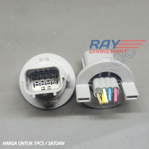 SOKET HEADLAMP LAMPU DEPAN 8 PIN HONDA VARIO 125 150 160 ORIGINAL (KOSONGAN)