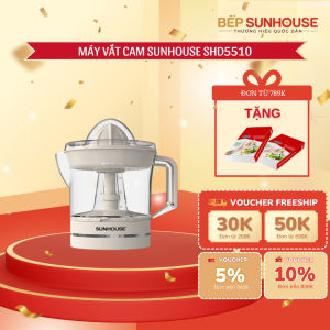 MÁY VẮT CAM SUNHOUSE SHD5511 - 2 đầu vắt linh hoạt Vắt kiệt nước