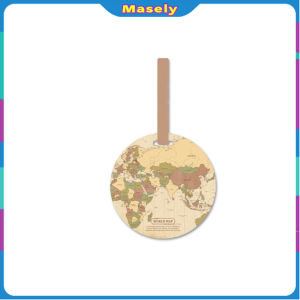 Masely ID Name Aeroplane Baggage Labels Luggage Tags Fashion Map Design