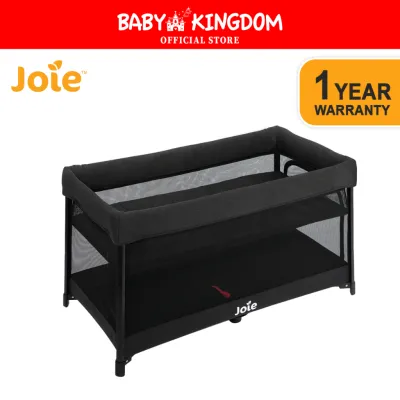 Joie Amigo 120 One-hand Fold Travel Cot - Shale (Promo)